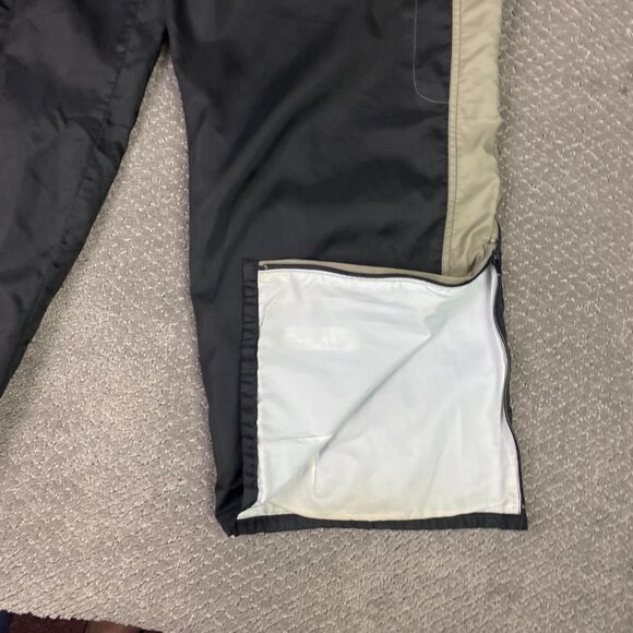 Vintage 90s Y2K Nike Cargo Track Pants Men's Large Black Nylon Baggy Wide Leg - Picture 5 of 16